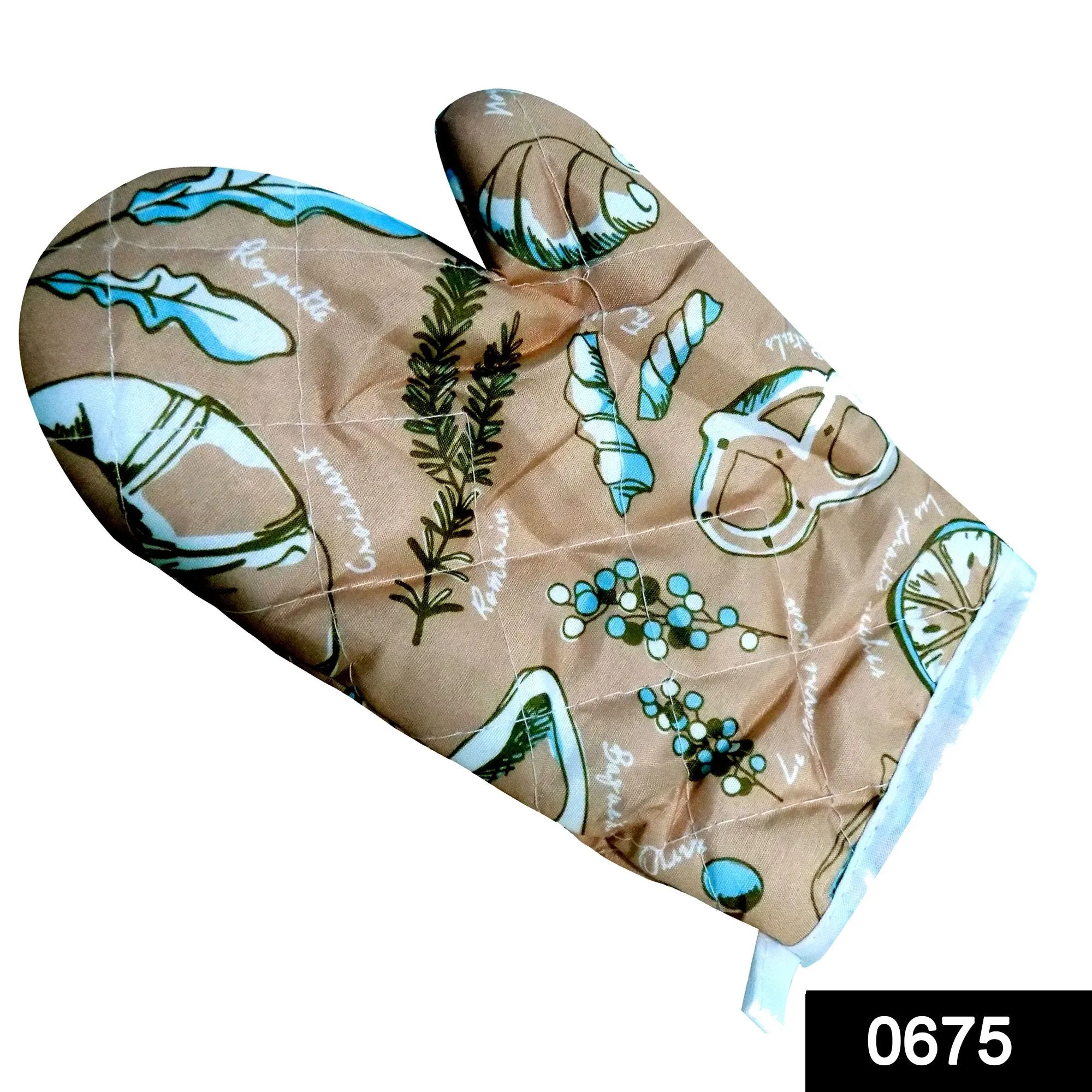 0675 Heat Resistant Non-Slip Oven Mitts/Gloves (1pc)