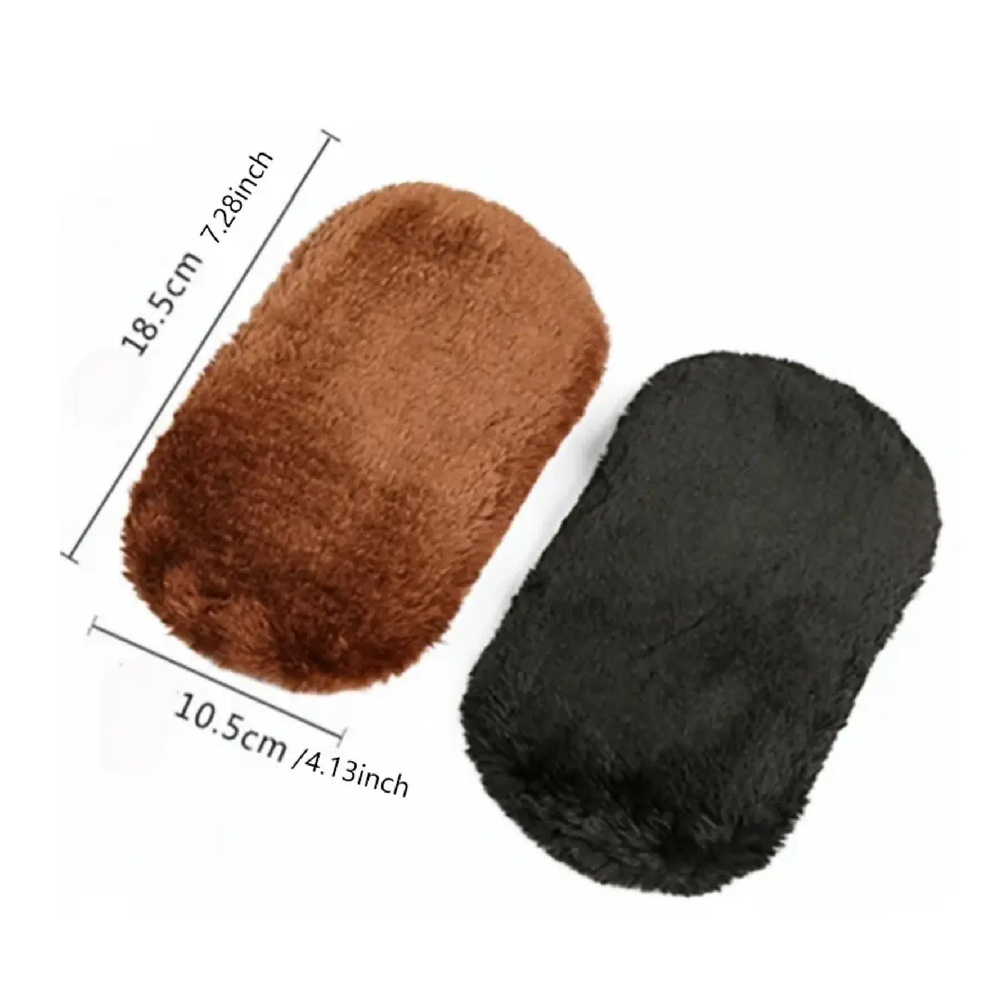 2pcs Imitation Wool Shoe Shine Gloves Polished Gloves Cloth Cover For Shoe Shine Shoes Leather Coat Leather Bag Leather Shoe Shine Gloves