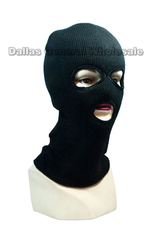 3 Hole Fleece Lining Skiing Beanie Masks Wholesale