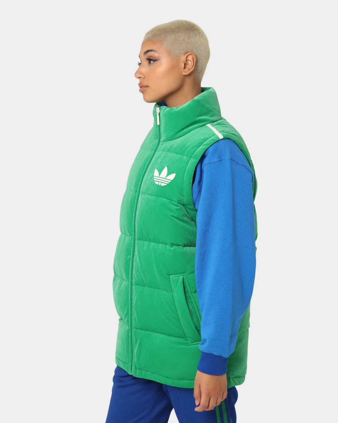 Adidas Adicolor Women's Velvet Vest Green