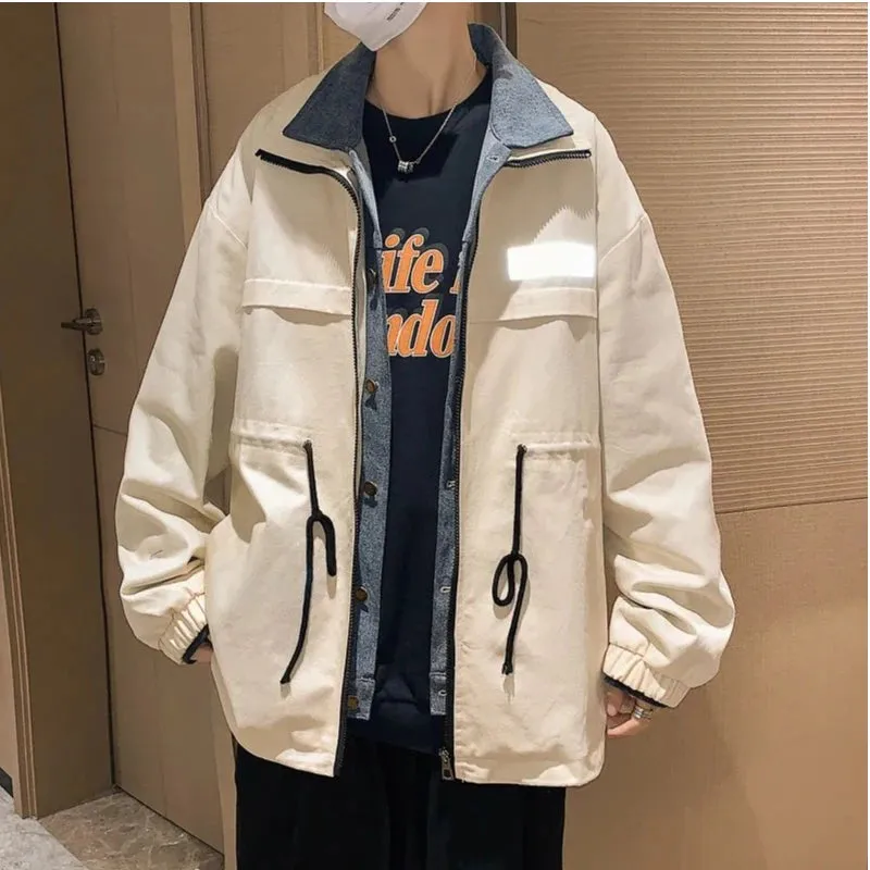 Aidase 2024 Mulit Pockets Men Cargo Jackets Hip Hop Windbreaker Fashion Loose Streetwear Coats Windproof  High Street Oversize Overcoat