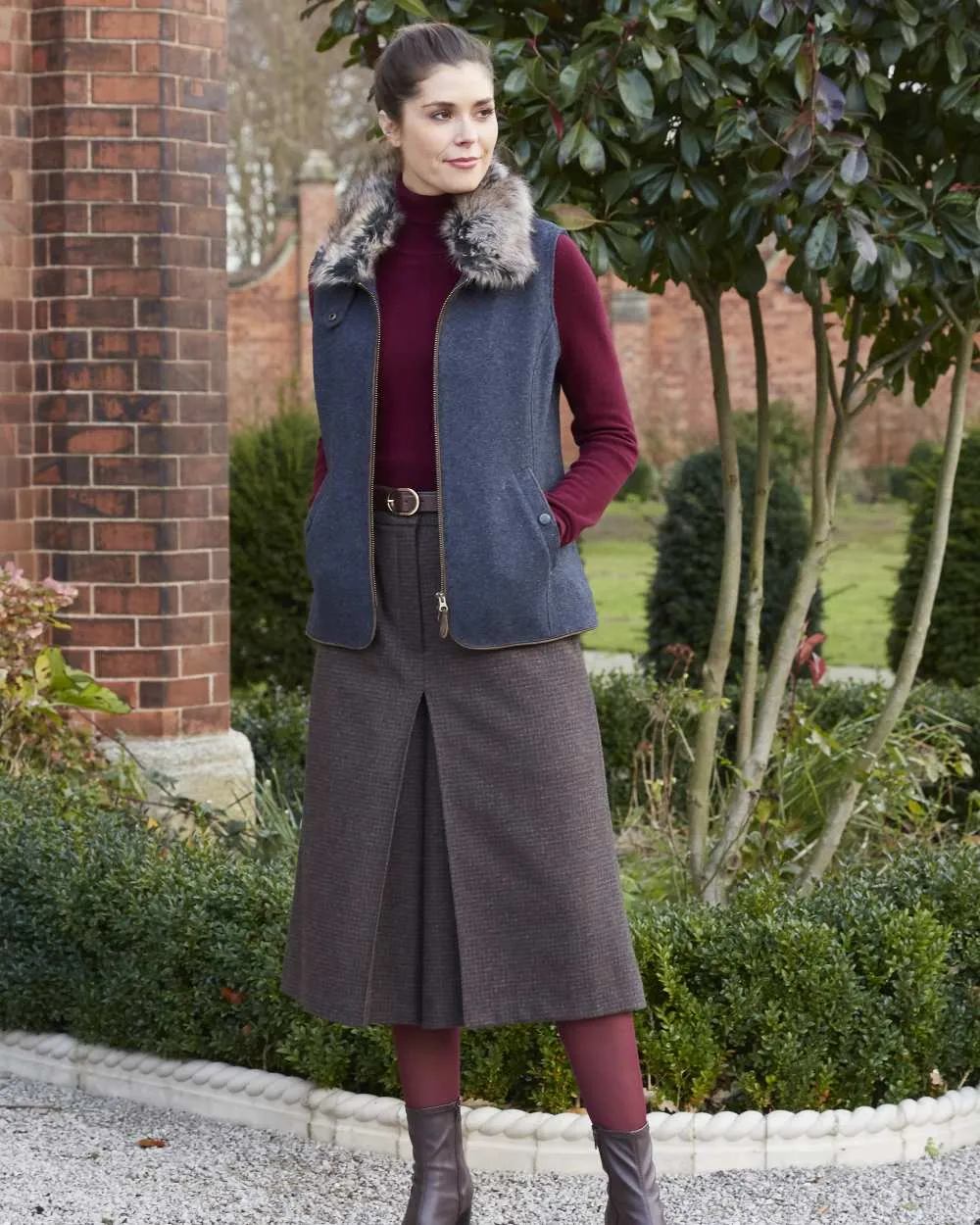 Alan Paine Surrey Ladies Tweed Gilet