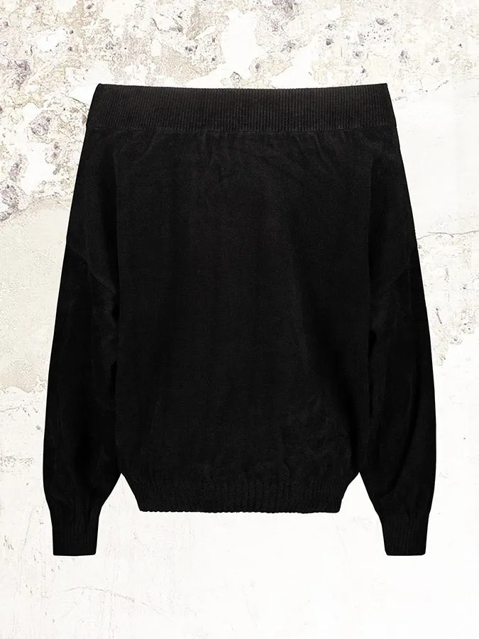 Alexandre Vauthier Velvet Knit Sweater