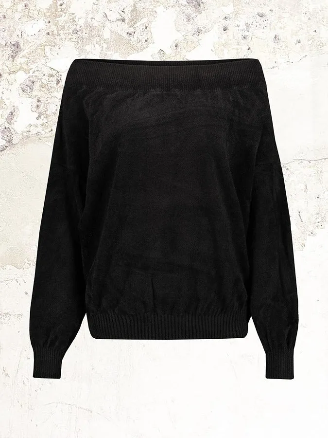 Alexandre Vauthier Velvet Knit Sweater