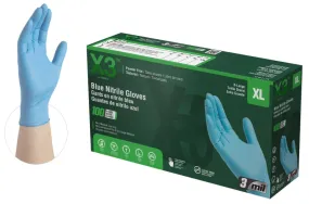 Ammex X348100 Non-Sterile Disposable Gloves, XL, Nitrile, Powder-Free, Blue :BX100: QUANTITY: 1