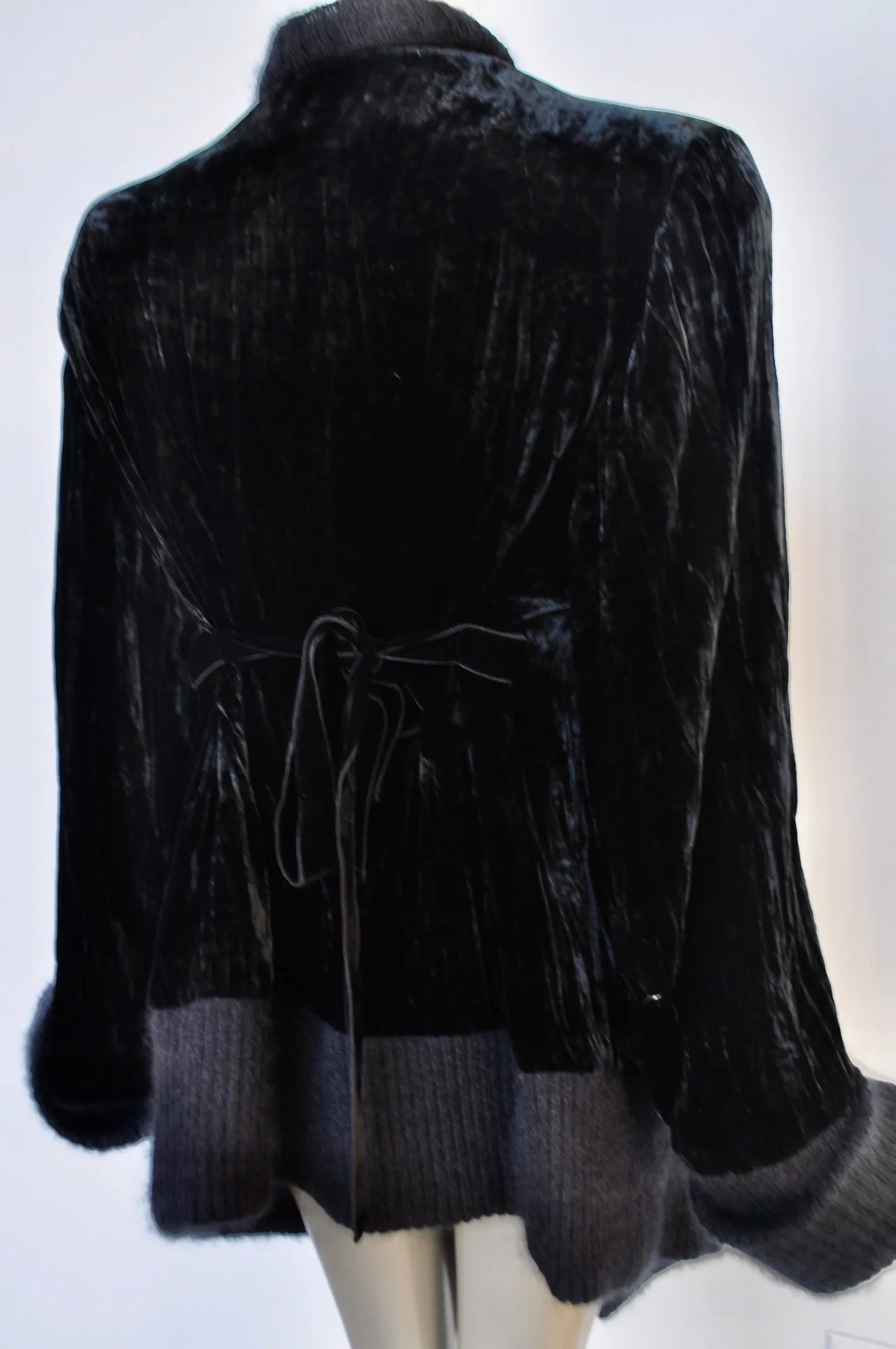 Ann Demeulemeester coat  velvet and wool