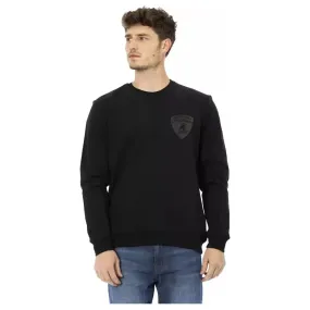 Automobili Lamborghini Black Cotton Men Sweater