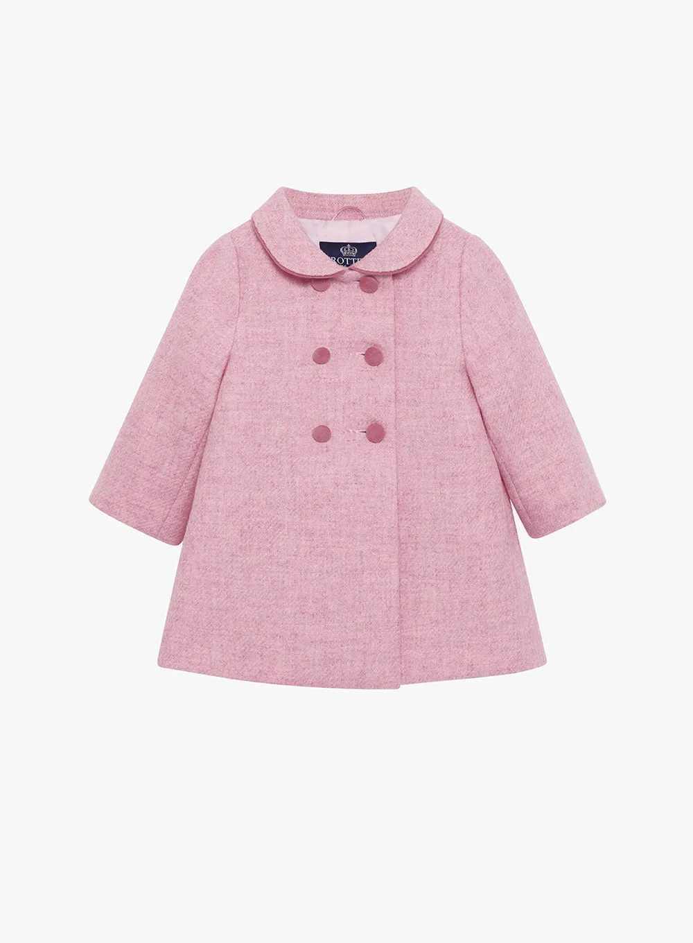 Baby Classic Coat in Pale Pink