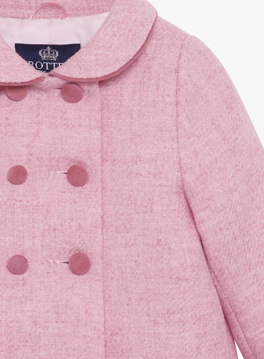 Baby Classic Coat in Pale Pink