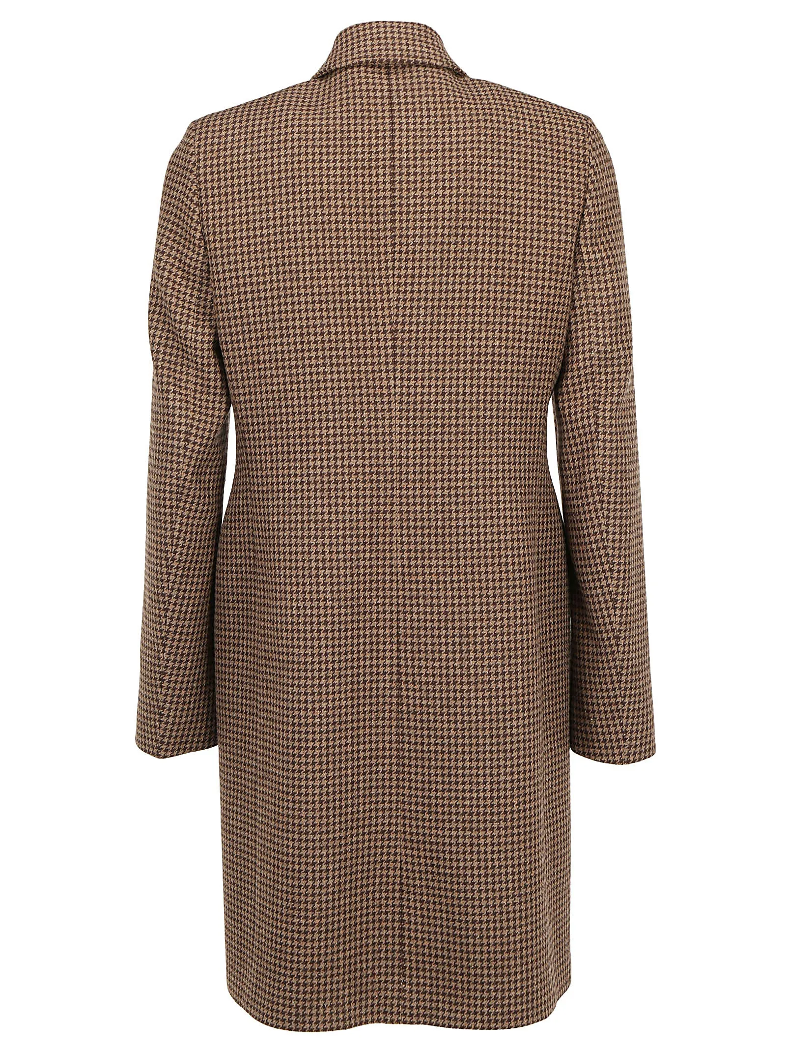 Balenciaga Houndstooth Detail Coat