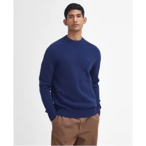 Barbour Grangetown 100% Wool Crew Neck Sweater Inky Blue MKN1584BL53