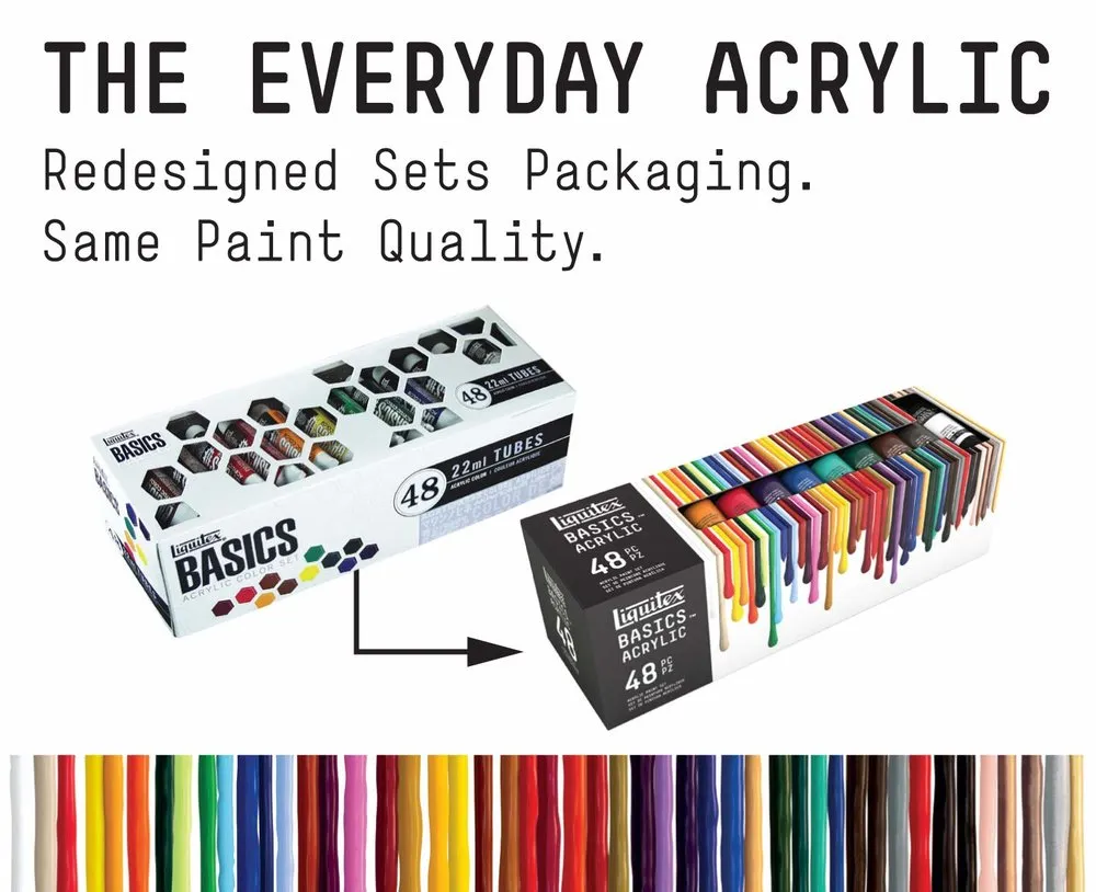 Basics Acrylic Set, 48x22ml (Liquitex Basics)