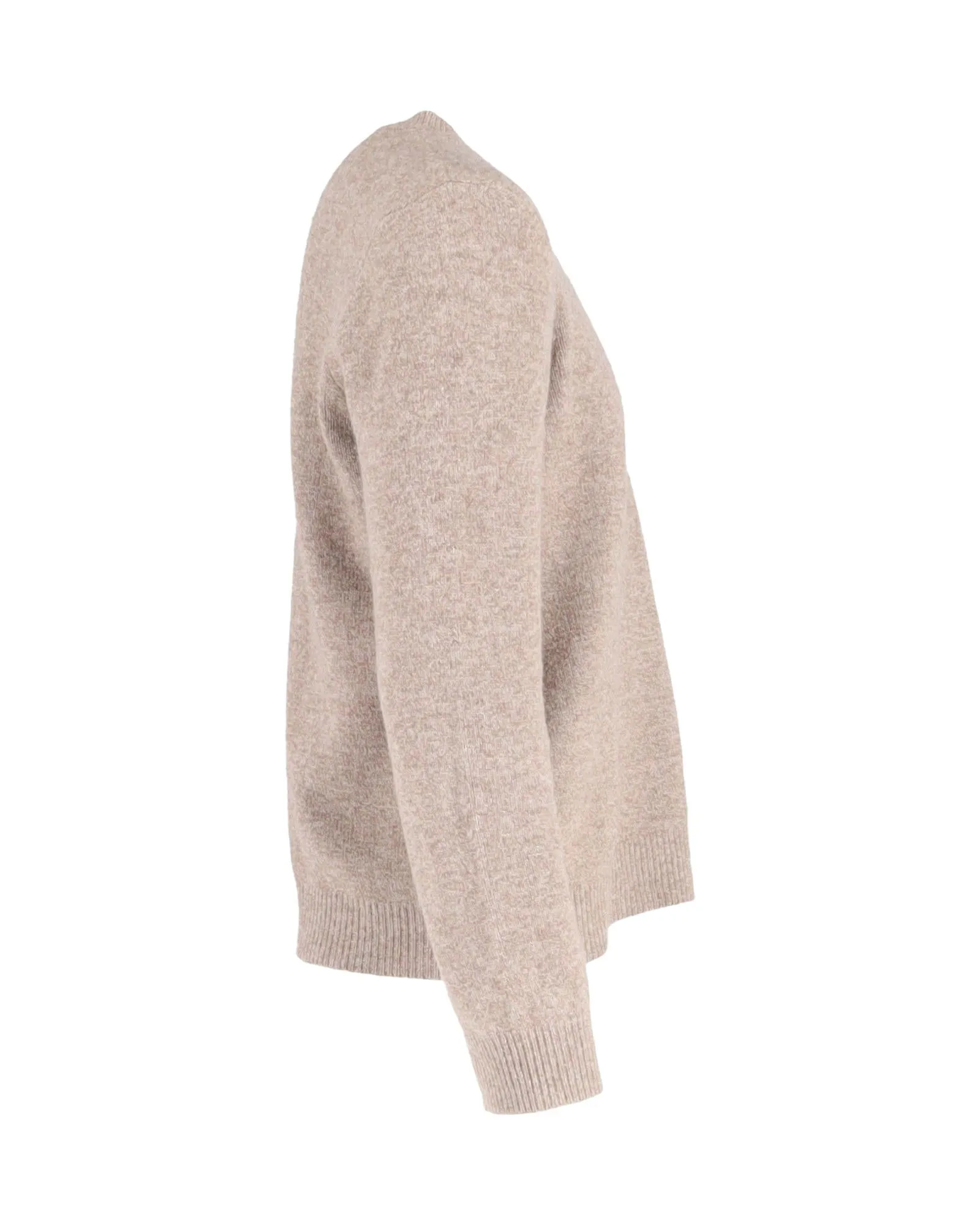 Beige Wool Knitted Crewneck Sweater by A.P.C.