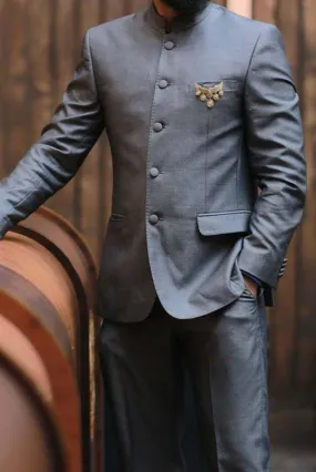 Bespoke Jodhpuri Grey Royal Suit Elegant Wedding Suit They are very comfortable and elegant suits.