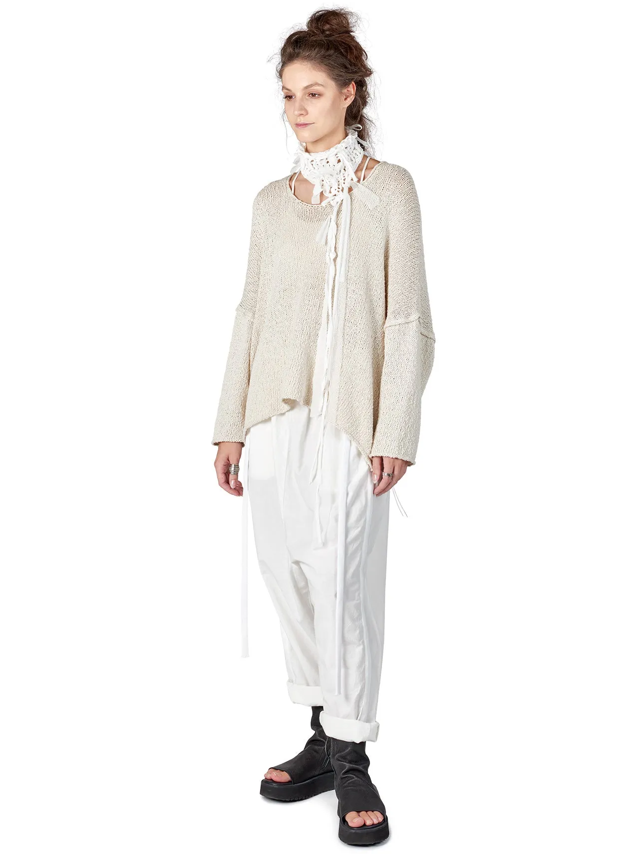 Bima Knit Sweater - White Sand