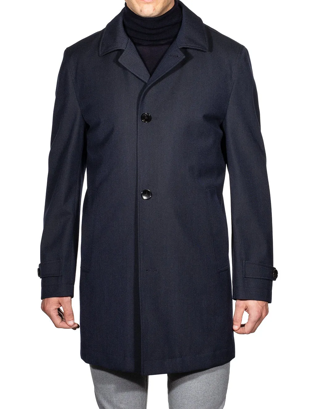 Black Derrek Coat With Insert Navy