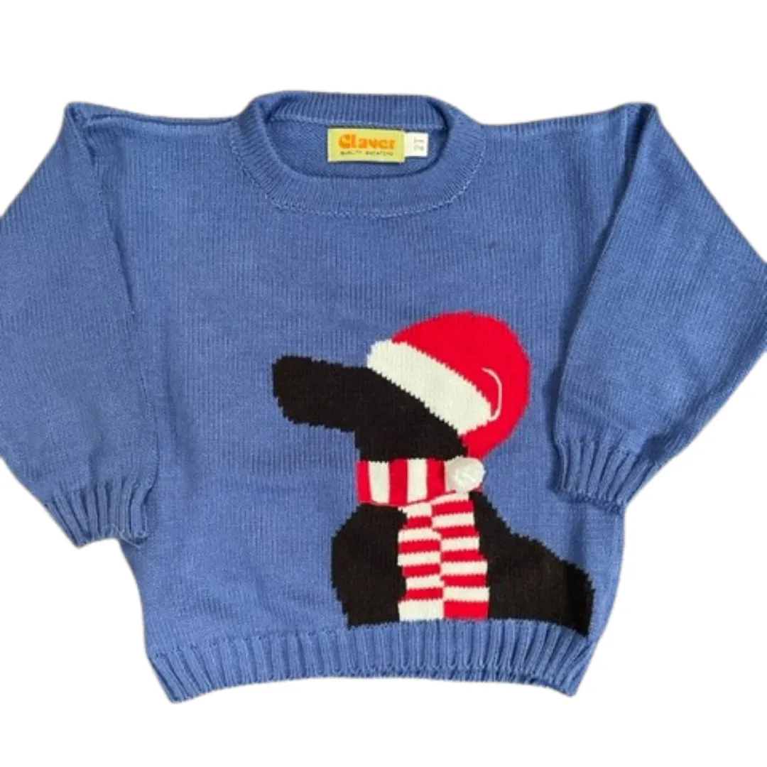 Black Lab w/Santa Hat Crewneck Sweater