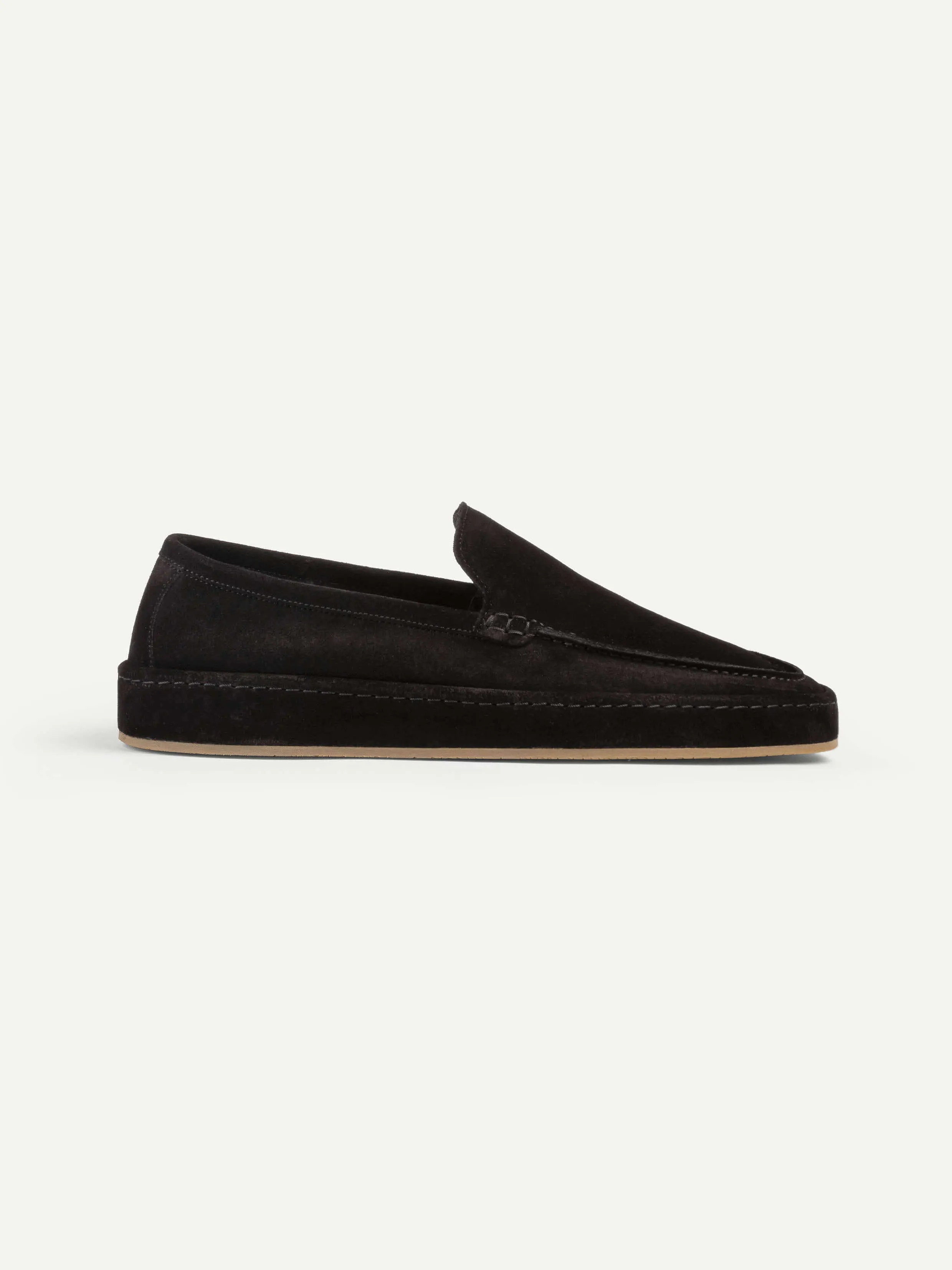 Black Voyager Loafer Fur