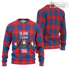 Blane Tartan Ugly Sweater with Family Crest DNA In Me Style