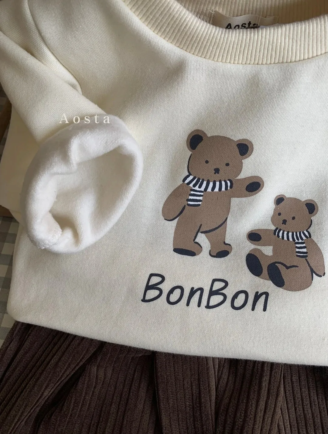 Bonjour Bear Sweater