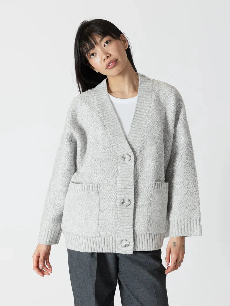 BOUCLE OVERSIZED CARDIGAN