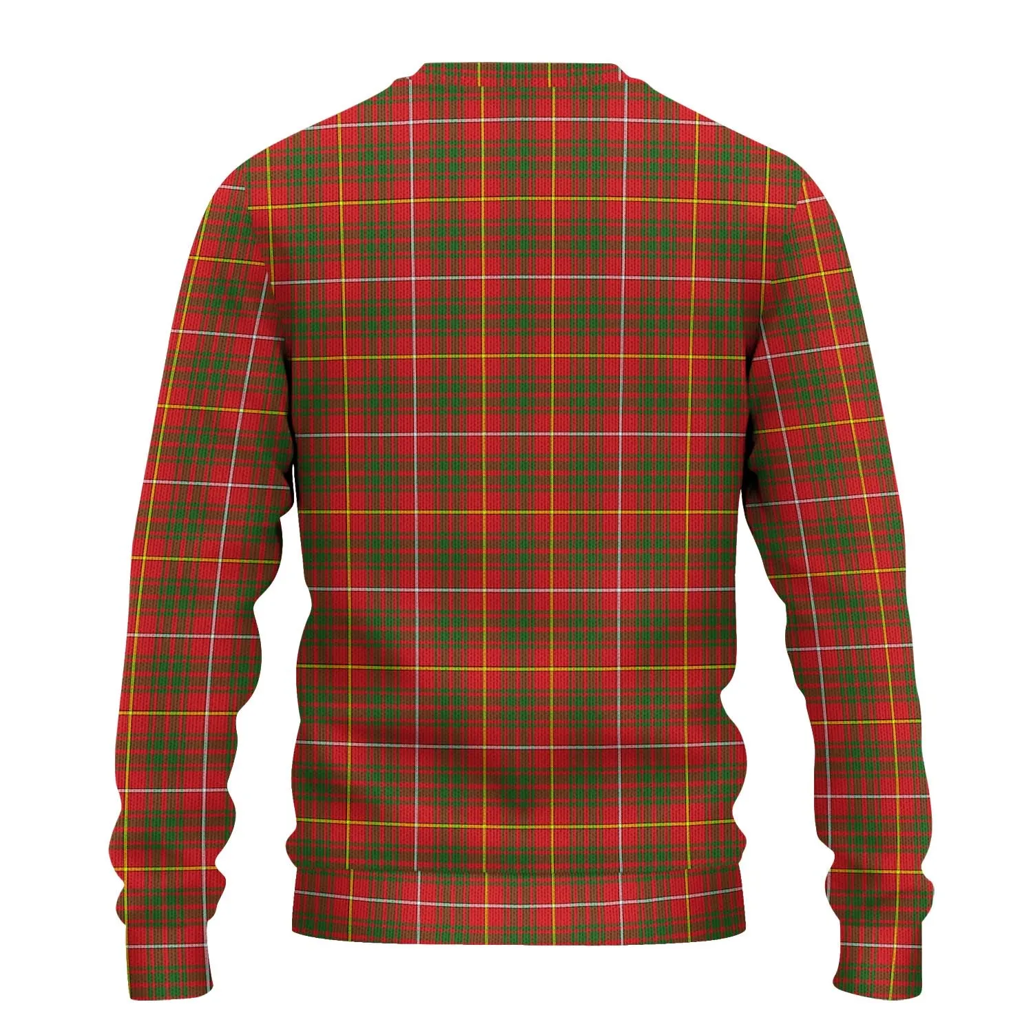 Bruce Modern Tartan Ugly Sweater with Family Crest