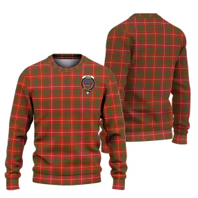 Bruce Modern Tartan Ugly Sweater with Family Crest