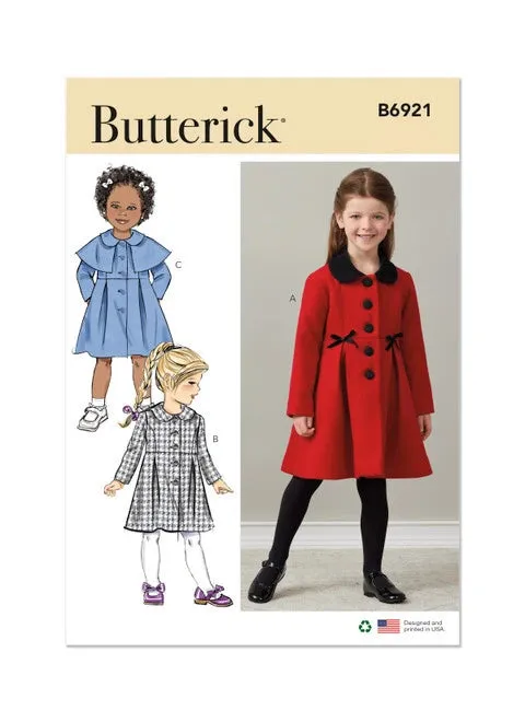 Butterick Child Coat B6921