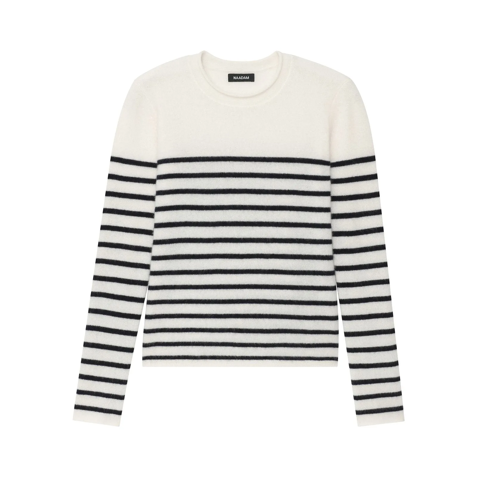 Cashmere Striped Crewneck