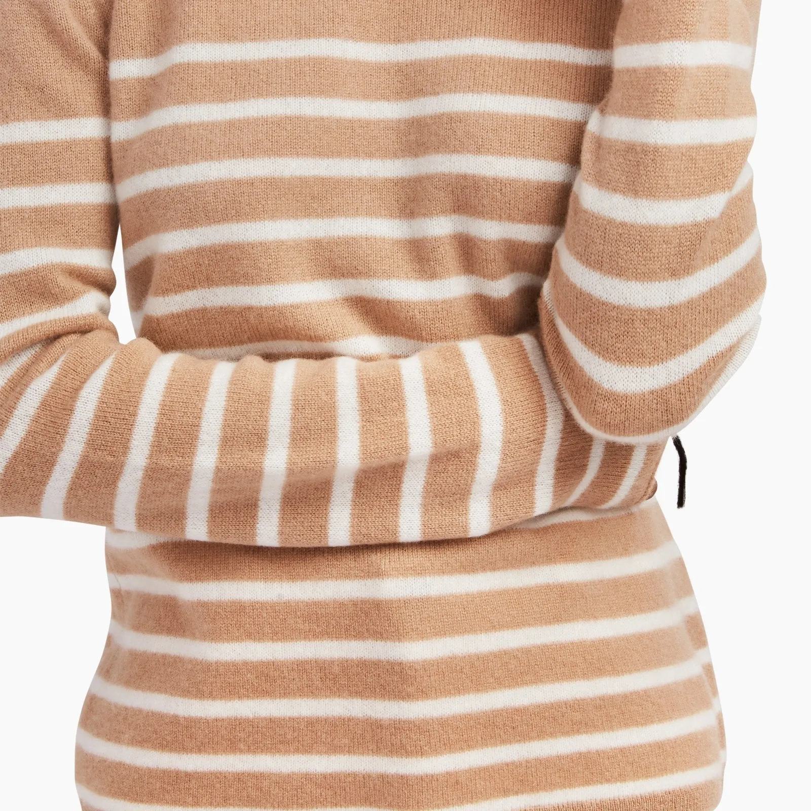 Cashmere Striped Crewneck