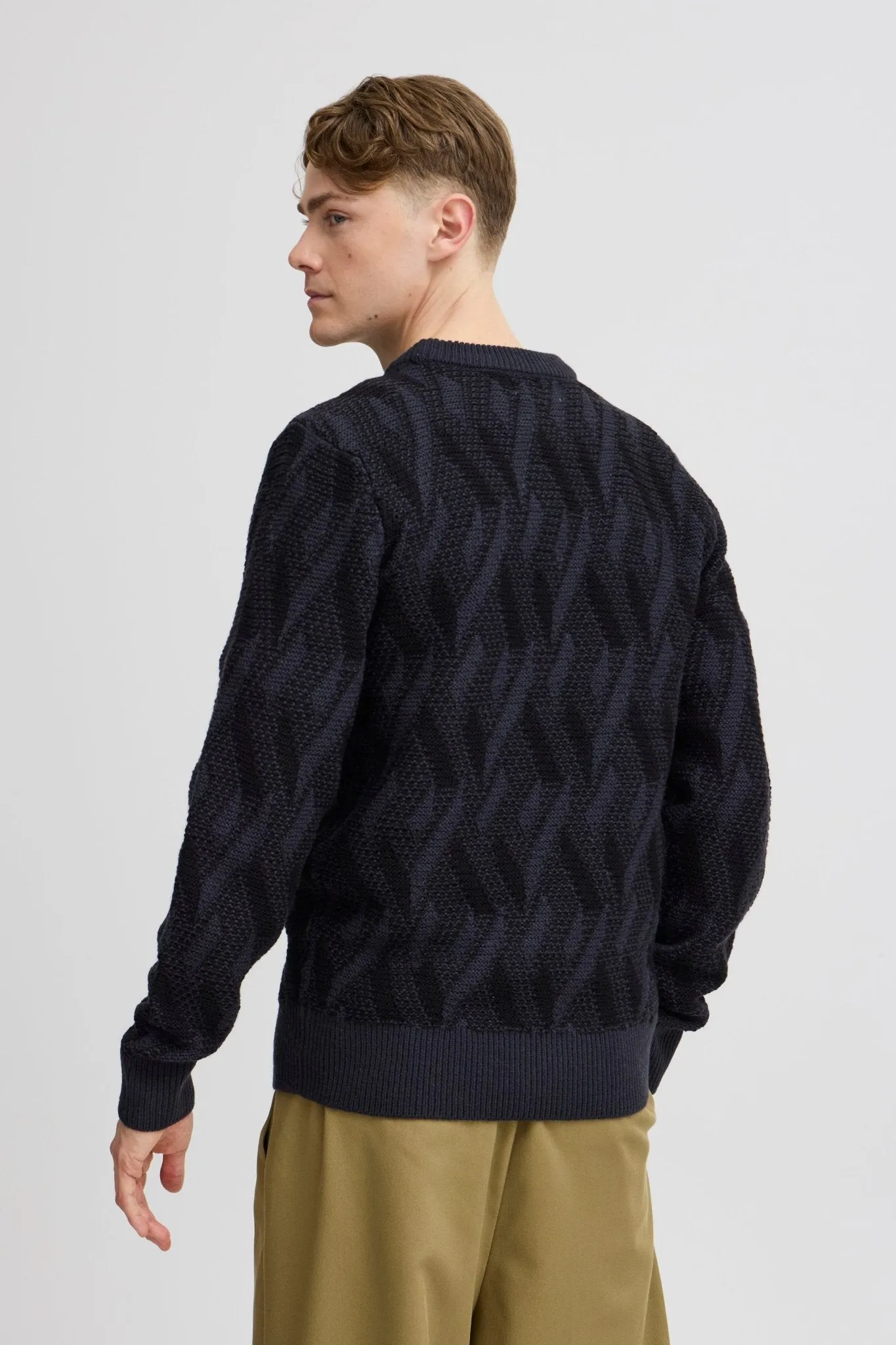 CASUAL FRIDAY - CFKARL jacquard crew neck knit - 20505195