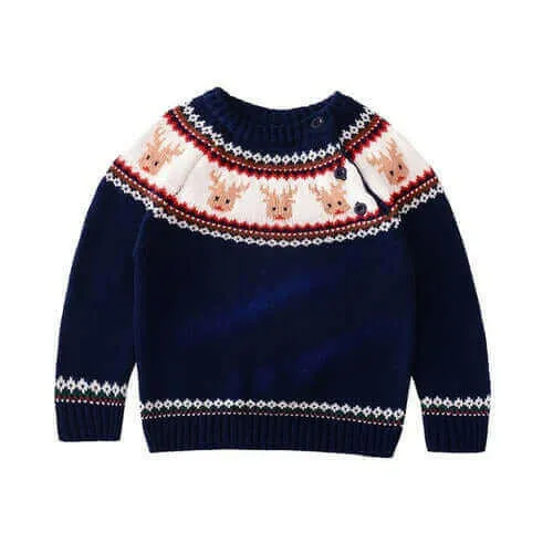 Christmas Boys Girls Sweater Autumn Winter Children Sweaters Clothing