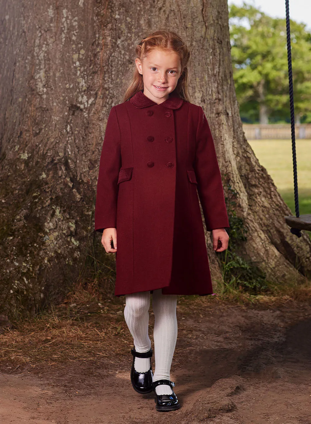 Classic Coat in Burgundy