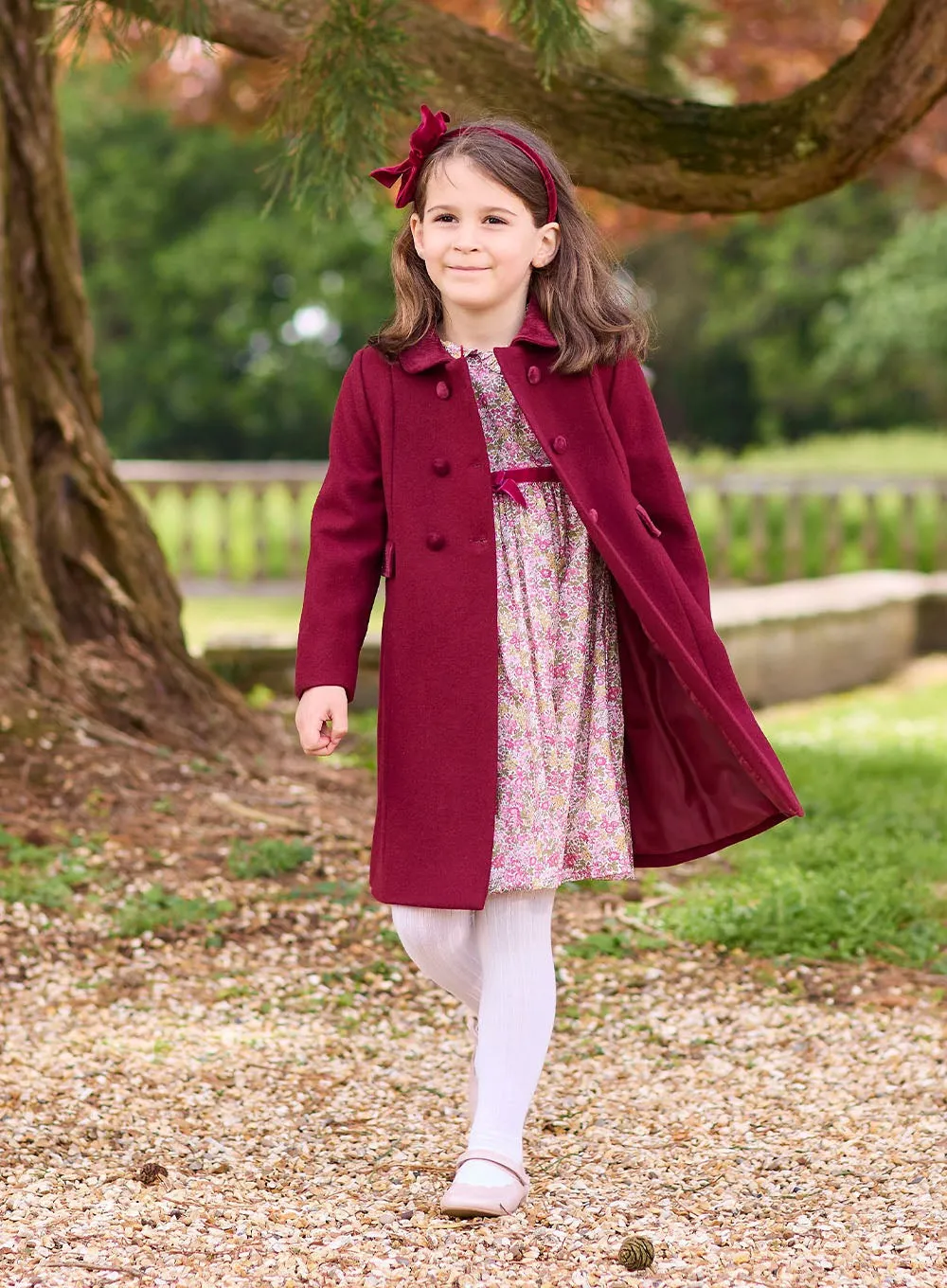 Classic Coat in Burgundy