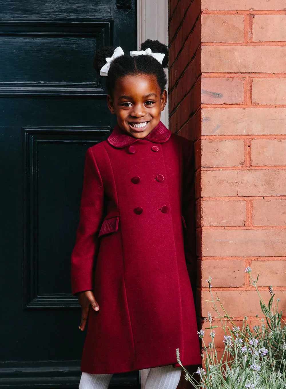 Classic Coat in Burgundy