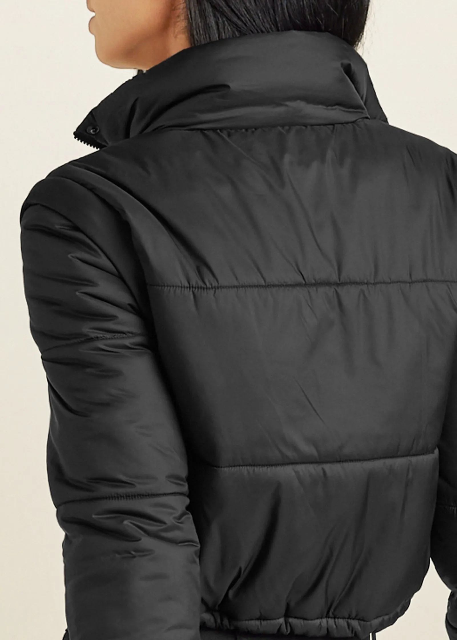 Convertible Puffer Coat - Black