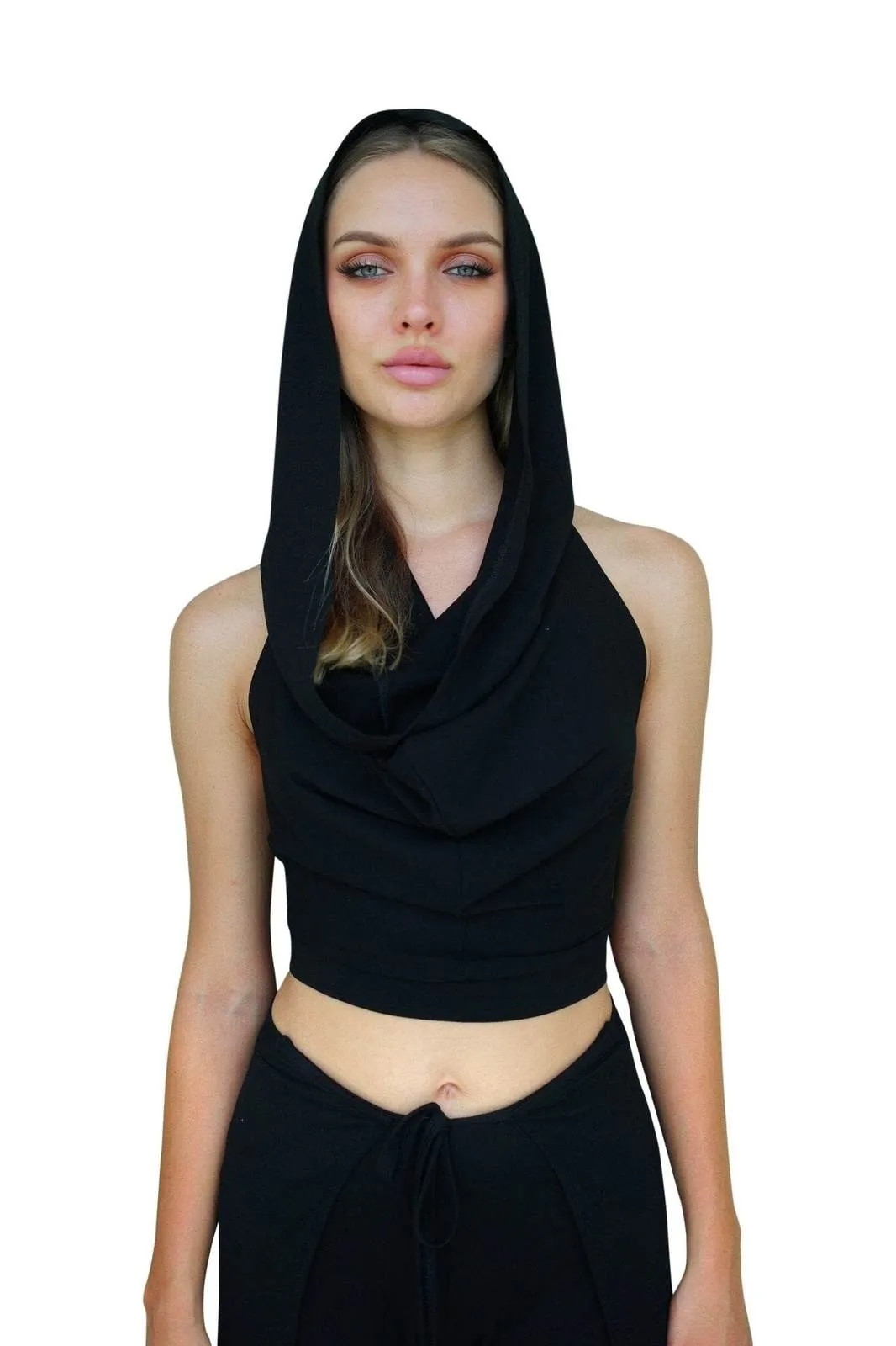 Cyprus Cowl Neck Halter Top