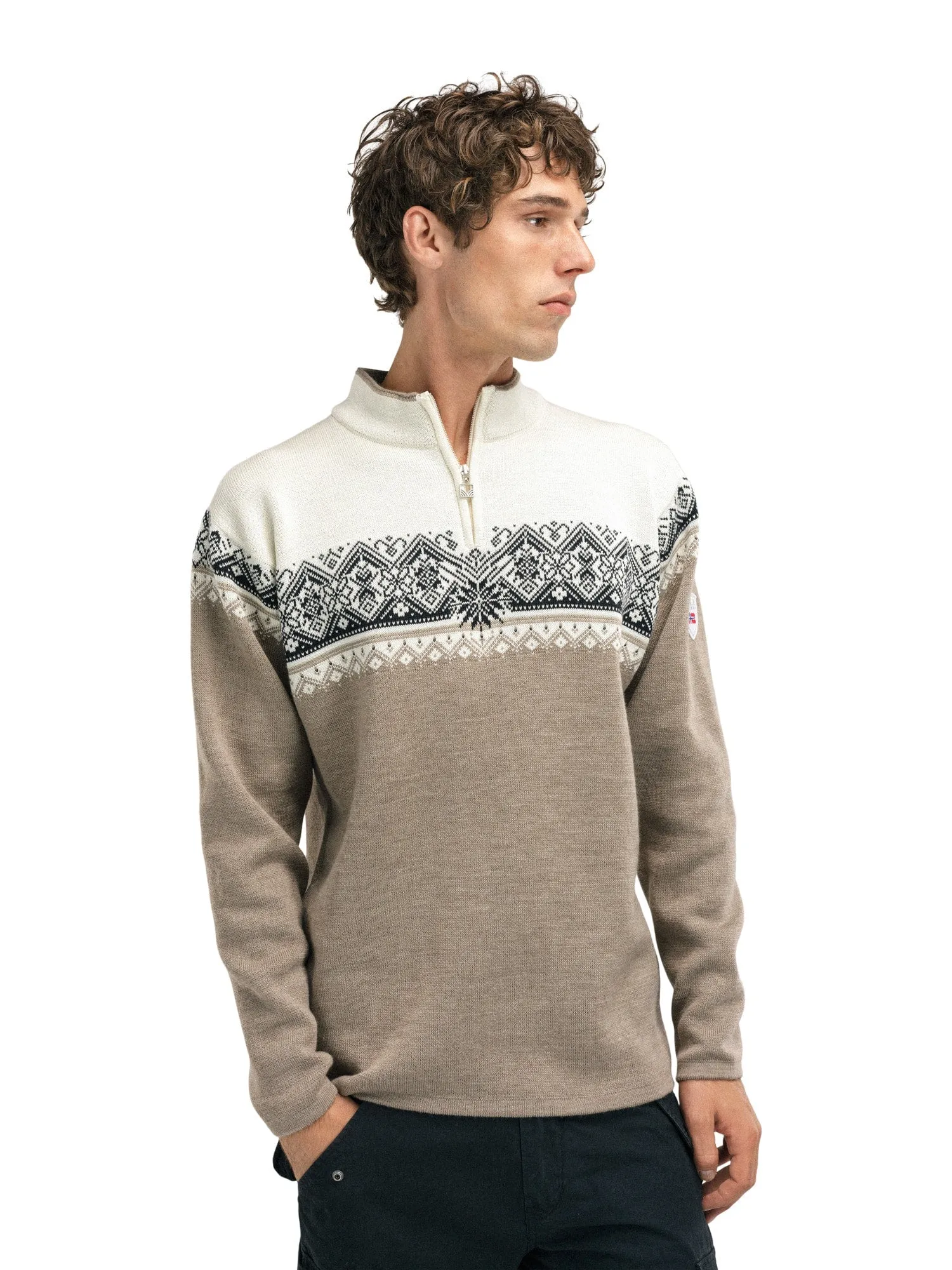 Dale of Norway | Moritz Sweater | Men's | Mountainstone/Off White/Black