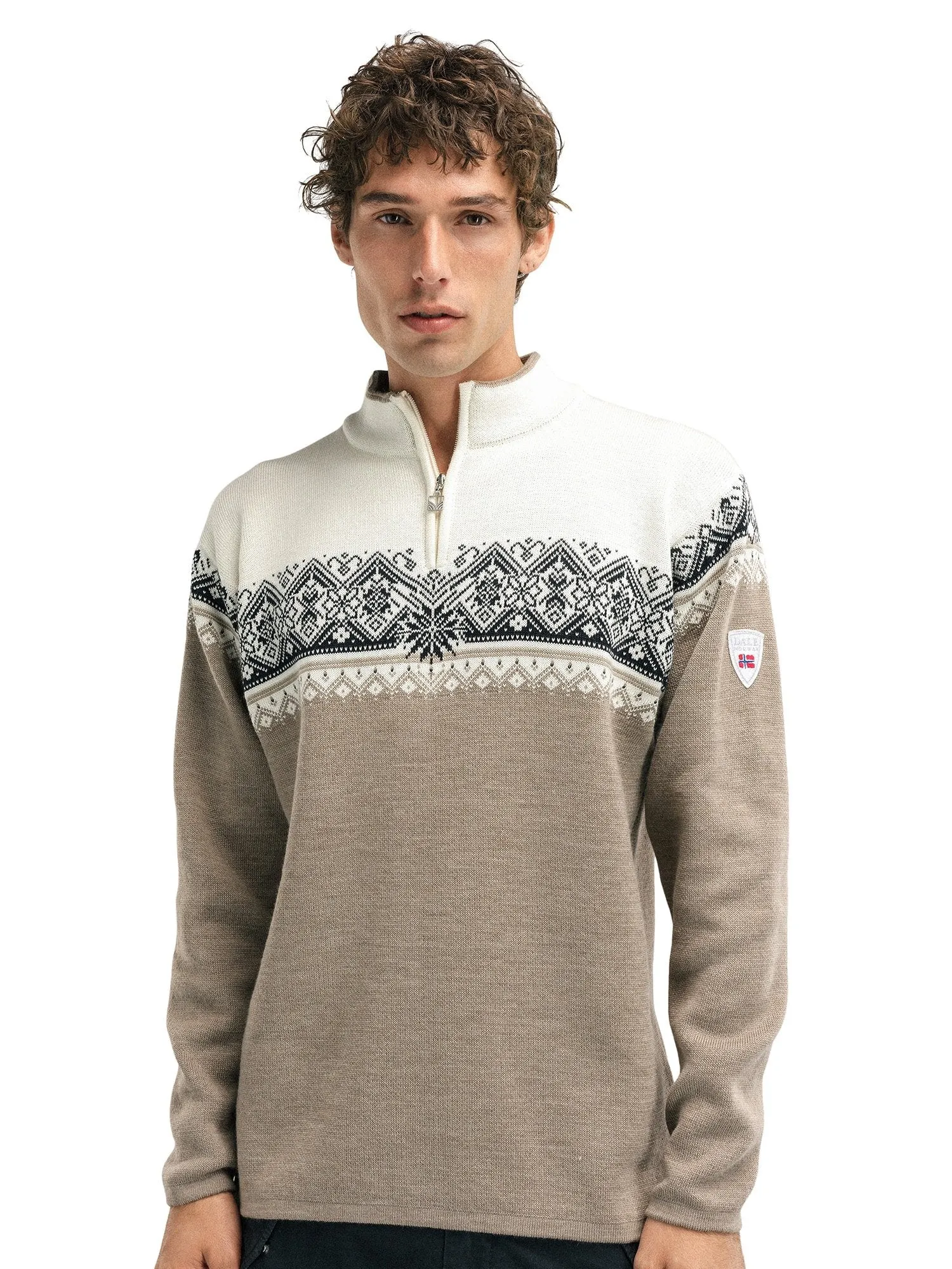 Dale of Norway | Moritz Sweater | Men's | Mountainstone/Off White/Black