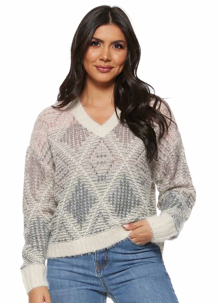 Darla Sweater in Pink Blue by Flag and Anthem