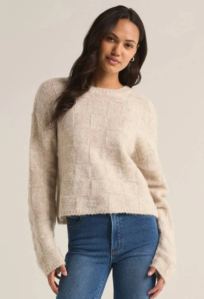 Delilah Check Sweater