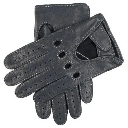 DENTS Winchester Deerskin Driving Gloves - Mens Unlined - Navy