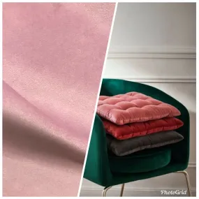 Designer Drapery & Decorating Velvet Fabric - Light Pink- BTY