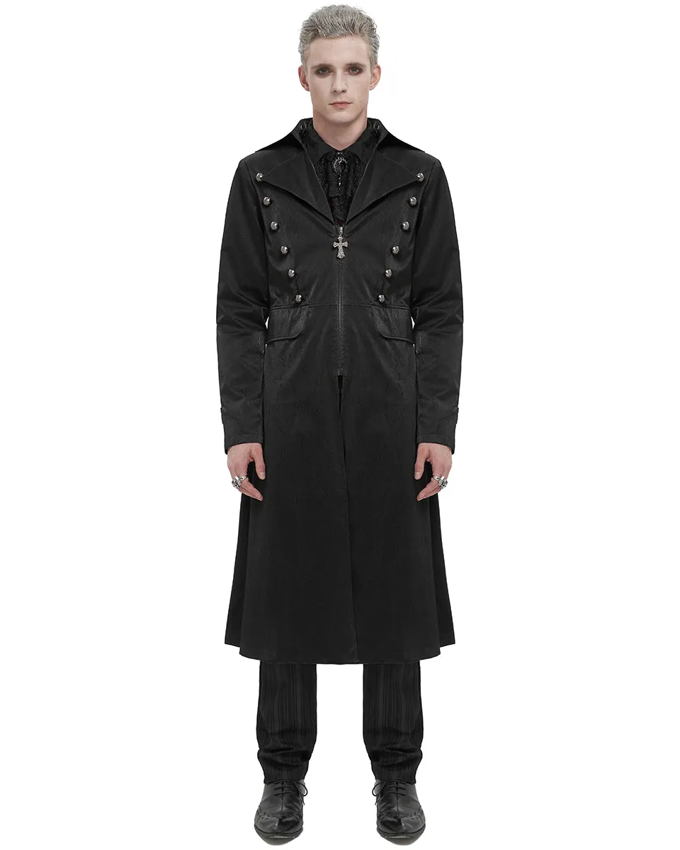 Devil Fashion Mens Long Gothic Overcoat