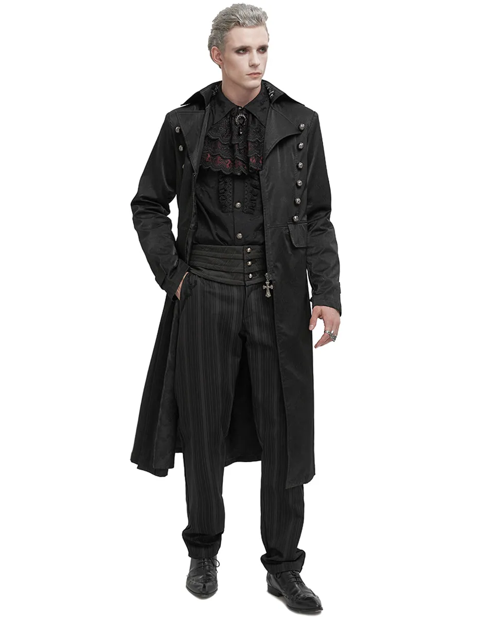 Devil Fashion Mens Long Gothic Overcoat