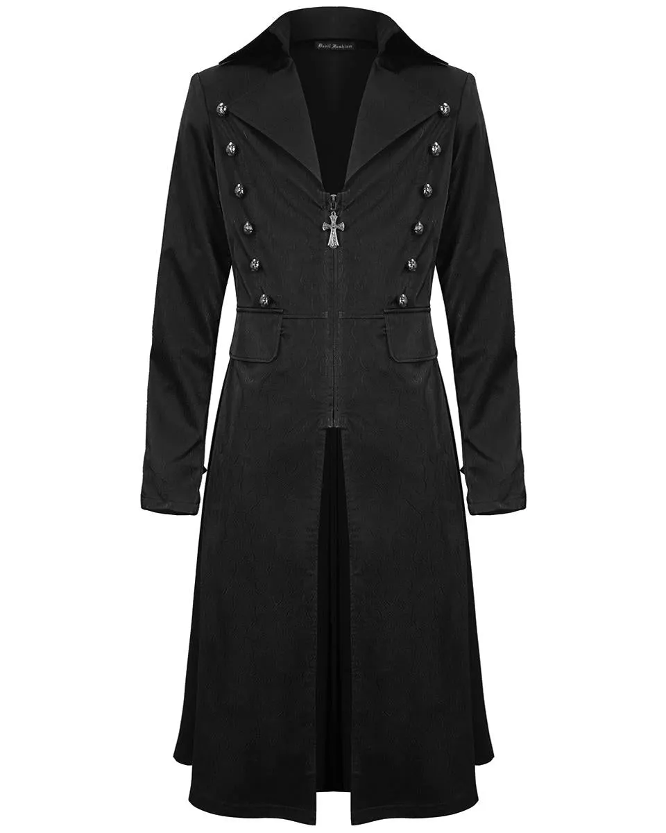 Devil Fashion Mens Long Gothic Overcoat