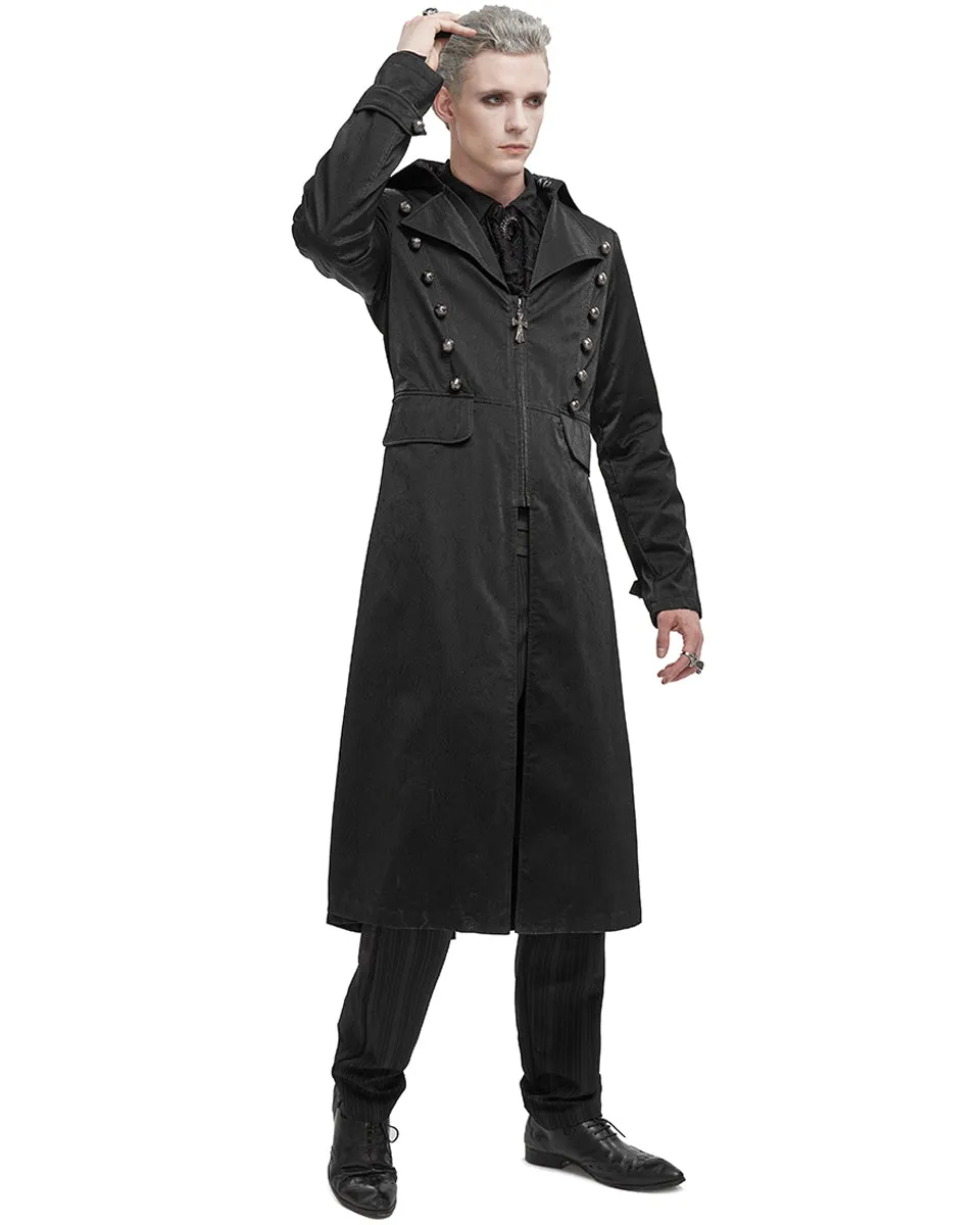 Devil Fashion Mens Long Gothic Overcoat