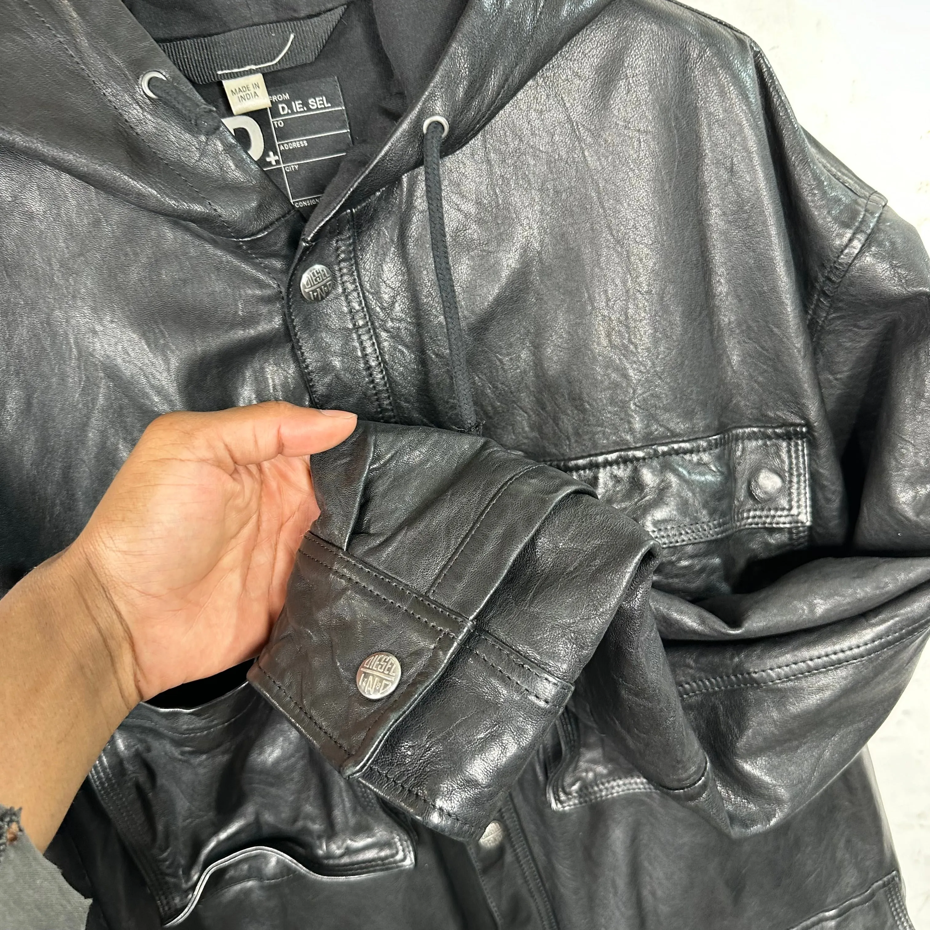 Diesel Full Leather Overcoat