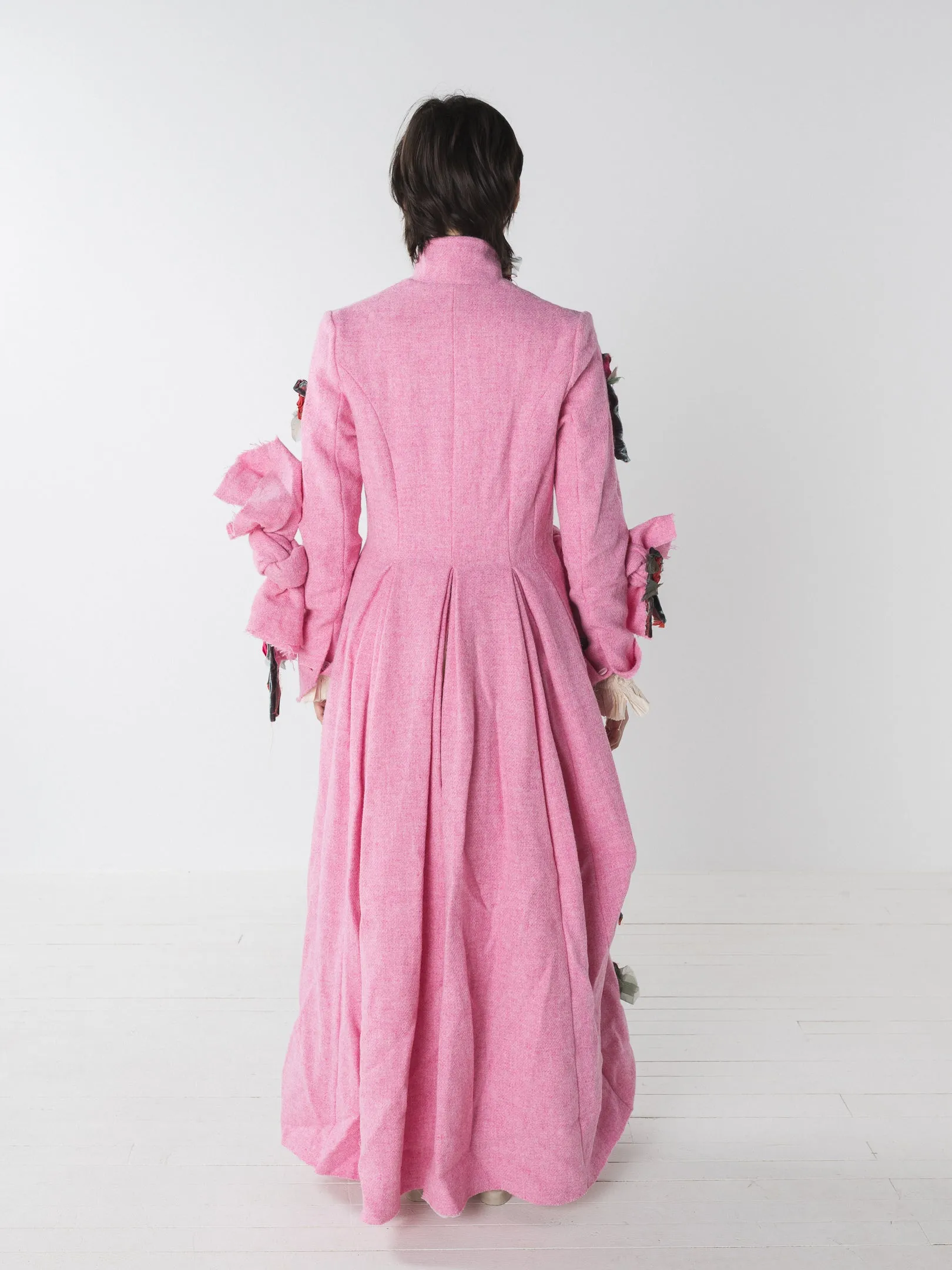 Elena Dawson Valentina Coat, Peony Pink Tweed