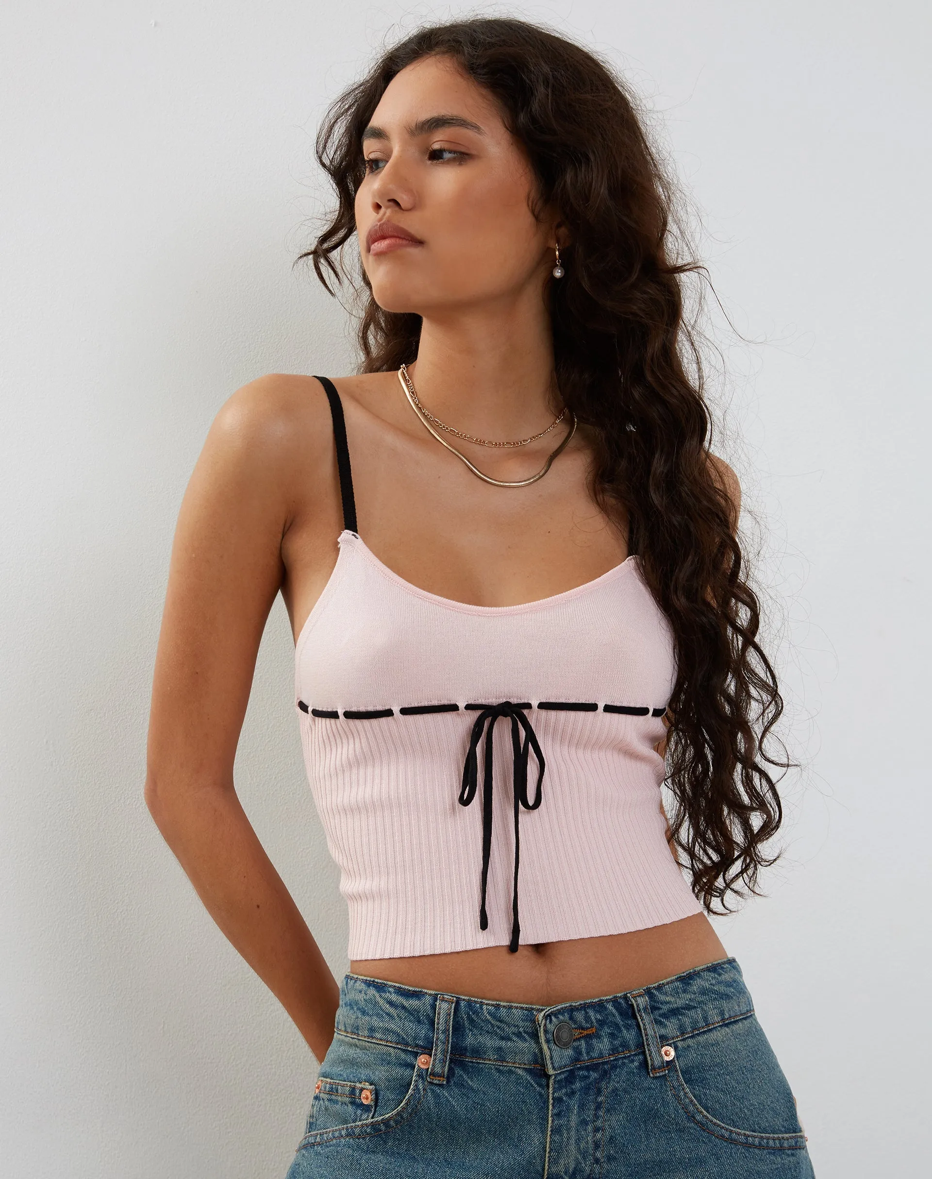 Emonie Cami Top in Blush Pink